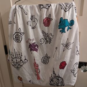Last Chance!  Disney Princess Twin Flat Sheet with Colorful Prints